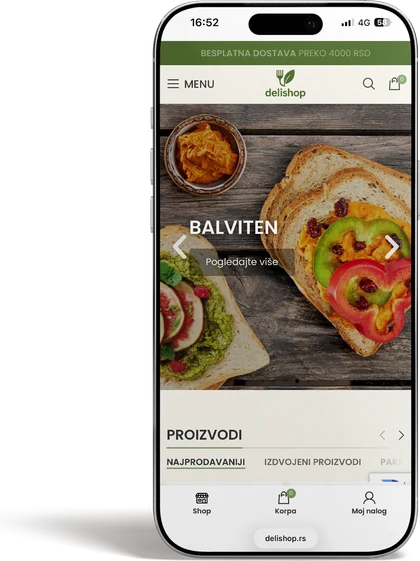 Delishop i mobilen