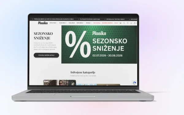 Planika — webbshop för en skotillverkare
