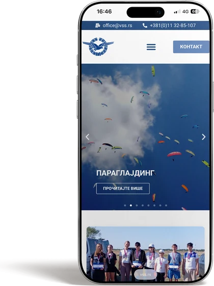 Serbiens flygsportförbund i mobilen